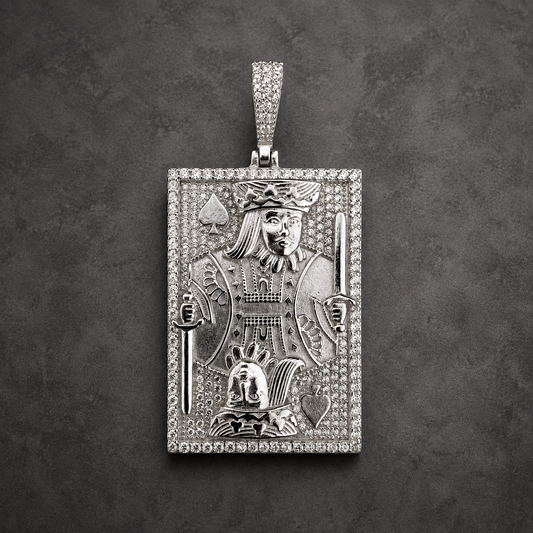 925 Silver King of Spades Pendant