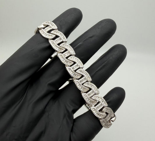 925 Silver Anchor Link Bracelet