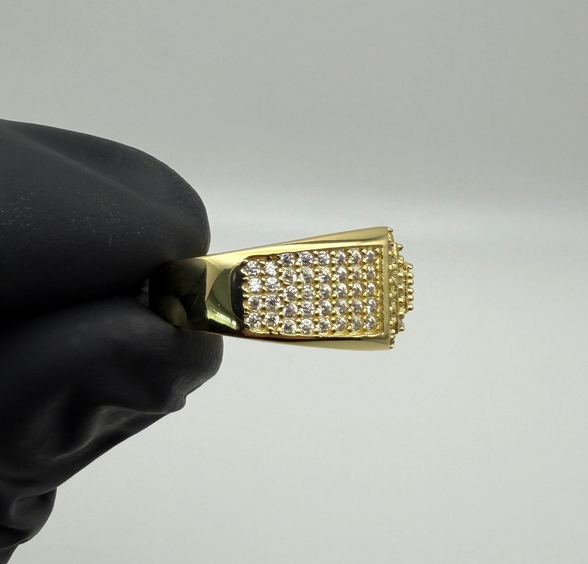 925 Silver Monaco Signet Ring – 18K Gold