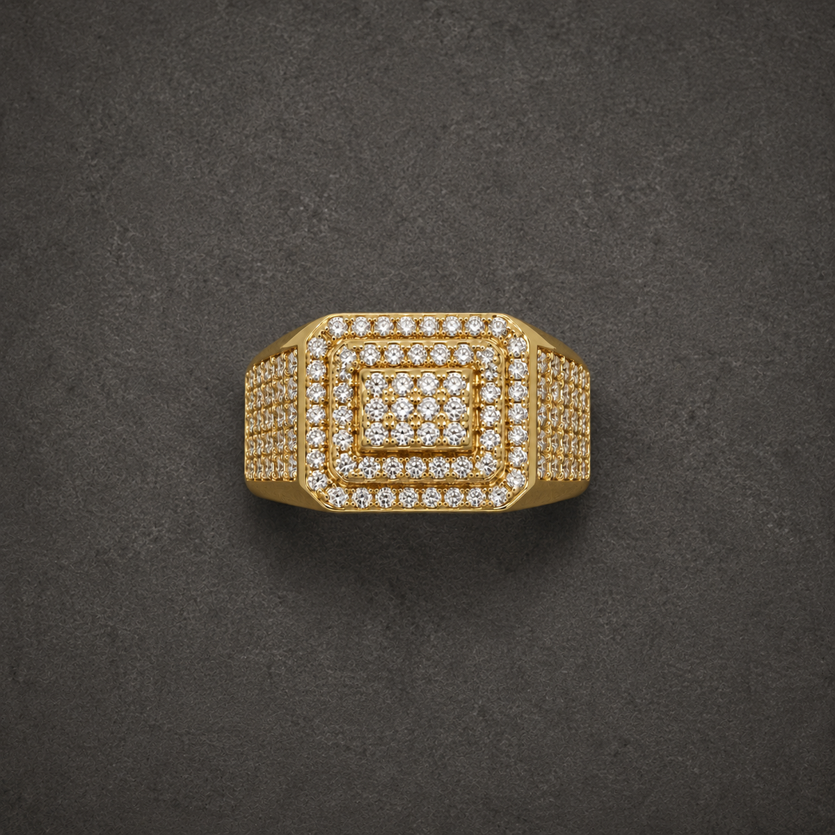 925 Silver Monaco Signet Ring – 18K Gold